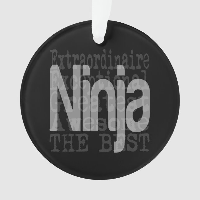 Ninja Extraordinaire Ornament (Vorderseite)
