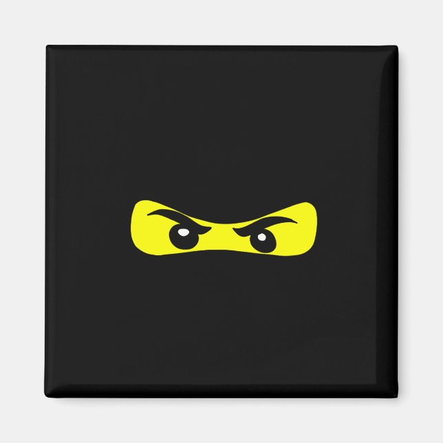 Ninja Eyes Fun Halloween Ninja Kostüm Magnet (Vorne)