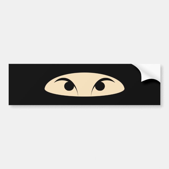 Ninja Face Autoaufkleber (Vorne)