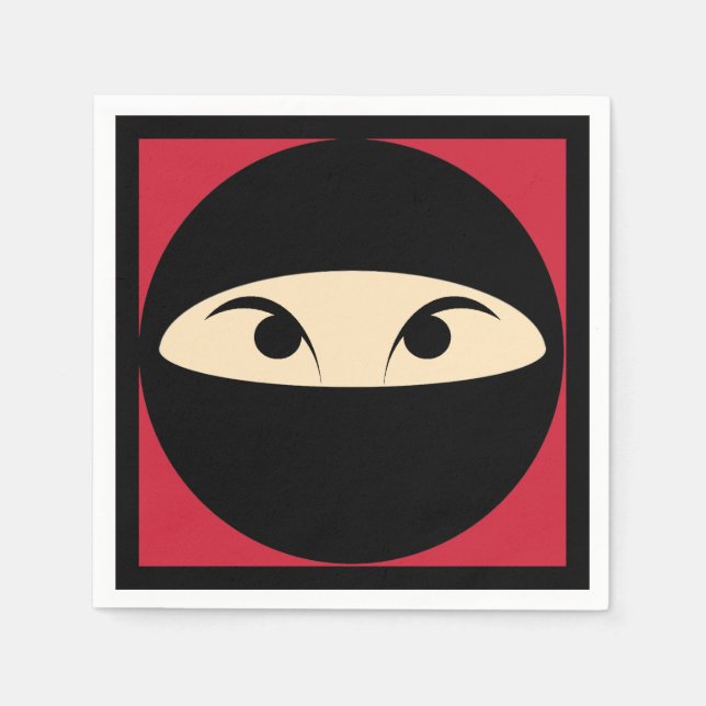 Ninja Face Serviette (Vorderseite)