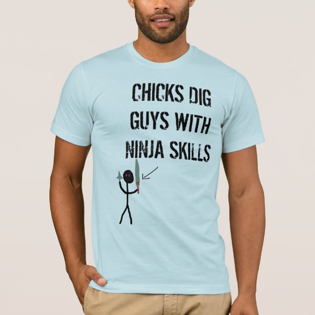 Ninja Fähigkeiten T-Shirt (Vorderseite)