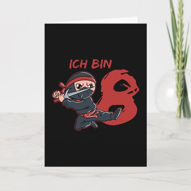 Ninja Fighter I Be 8 Years Karte (Vorderseite)