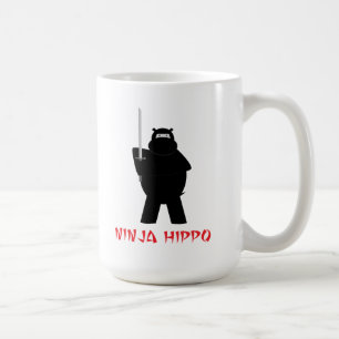Ninja Flusspferd-Kaffee-Tasse Kaffeetasse