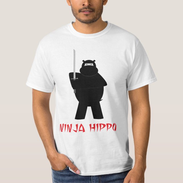 Ninja Flusspferd-T - Shirt (Vorderseite)