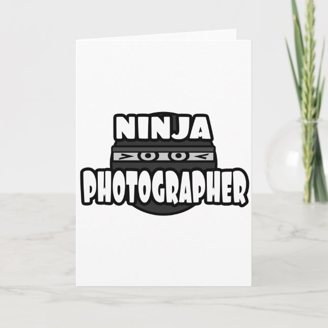 Ninja Fotograf Karte (Vorderseite)