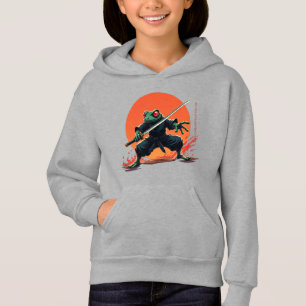 Ninja Frog Warrior - Samurai Katana Anime Fighter Hoodie