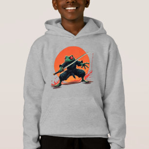 Ninja Frog Warrior - Samurai Katana Anime Fighter Hoodie