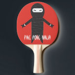 Ninja Funny Cartoon Smack Talk Fun Tischtennis Schläger<br><div class="desc">Ninja Ping Pong Paddle - Probieren Sie Ihre Ninja-Bewegung mit diesem Paddel aus und probieren Sie ein lustiges Accessoire zu Ihrem Tischtennisspiel.</div>
