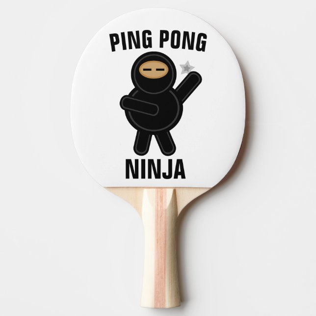 NINJA FUNNY PING PONG PADDLE TISCHTENNIS SCHLÄGER (Vorderseite)