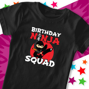 Ninja-Geburtstagsfeier-Thema Geburtstags-Ninja-Tru T-Shirt