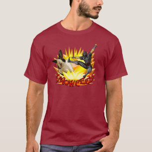 Ninja gegen das Shirt der Häschen-Männer (dunkles
