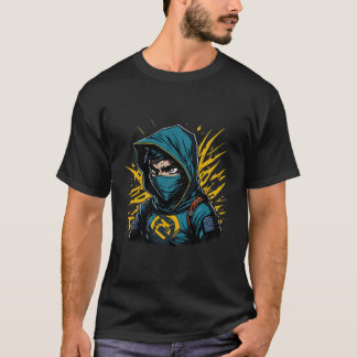 Ninja-Gesicht Warrior Gothic Samurai T-Shirt