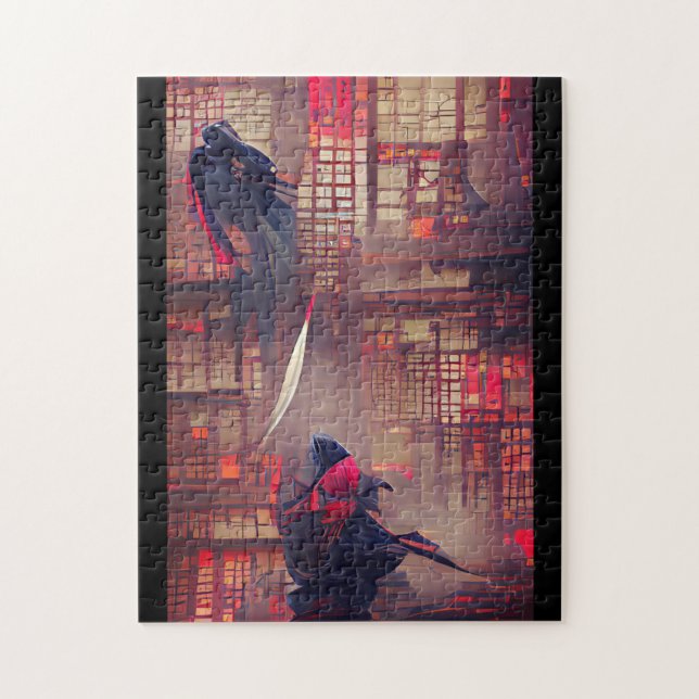 Ninja ghosts fantasy-abstrakte Kunst Puzzle (Vertikal)
