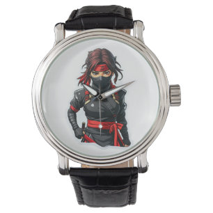 Ninja Girl Armbanduhr