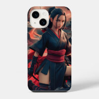 Ninja Girl Art - Dynamic and Fierce Warrior