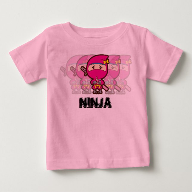 Ninja Girl Baby T-shirt (Vorderseite)