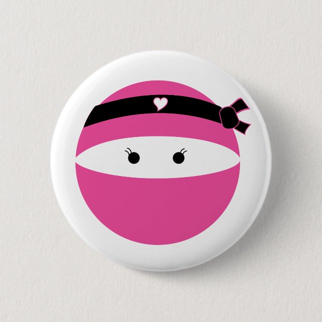 Ninja Girl Button (Vorderseite)