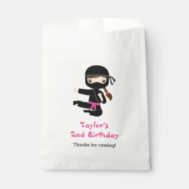 Ninja Girl Favor Bags Personalisierte Geburtstagsp Geschenktütchen