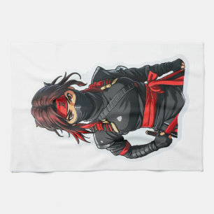 Ninja Girl Geschirrtuch