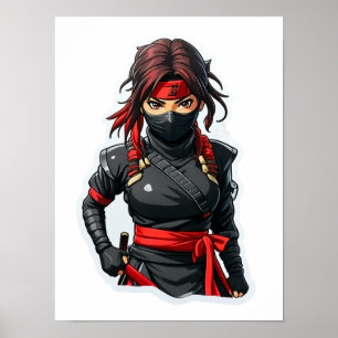 Ninja Girl Poster