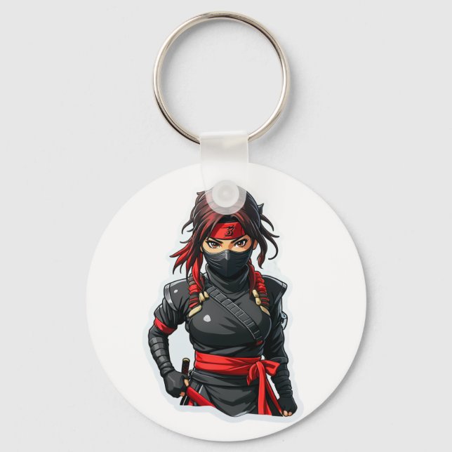 Ninja Girl Schlüsselanhänger (Vorderseite)