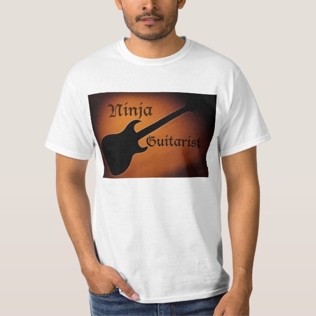 Ninja Gitarrist-Shirt T-Shirt (Vorderseite)