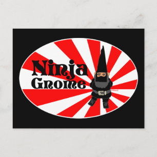 Ninja Gnome Postkarte