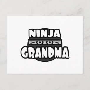 Ninja Grandma Postkarte