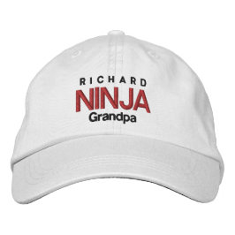 NINJA GRANDPA Personalisiert anpassbarer Hut V06