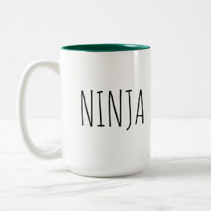 Ninja grüner Innenraum-innere Kaffee-Tasse Zweifarbige Tasse