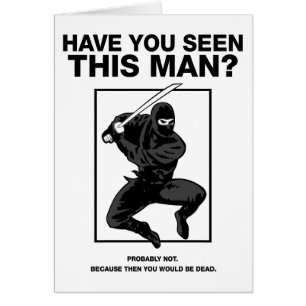 Ninja - haben Sie diesen Mann gesehen?