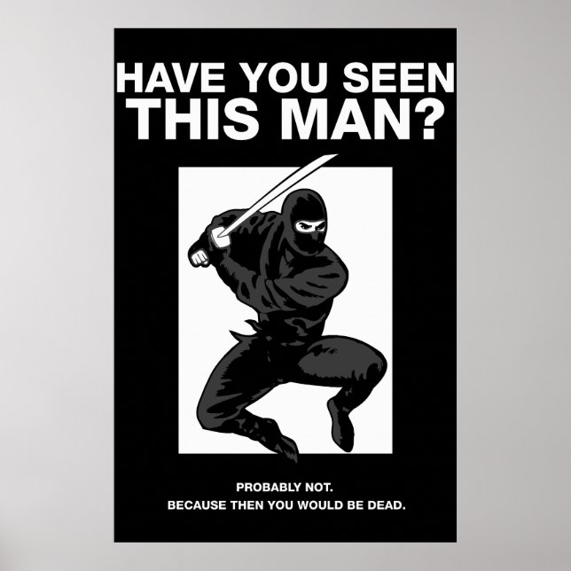 Ninja - Hast du diesen Mann gesehen? Poster (Vorne)