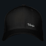 Ninja hat bestickte kappe<br><div class="desc">Diskreter Staat Ihres Beruf</div>