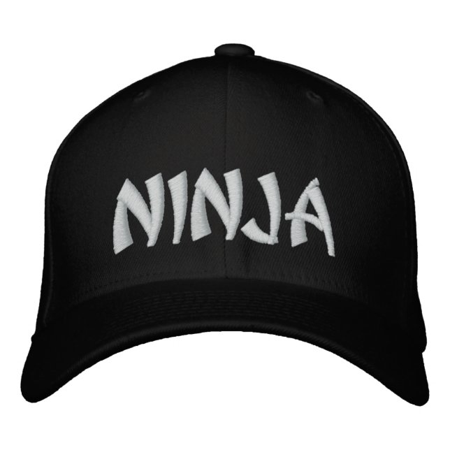Ninja Hat Bestickte Kappe (Vorderseite)