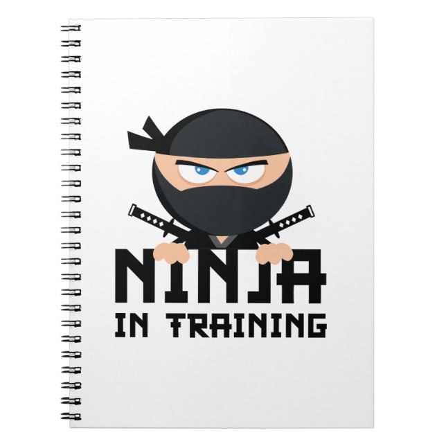 Ninja im Training Notizblock (Vorderseite)