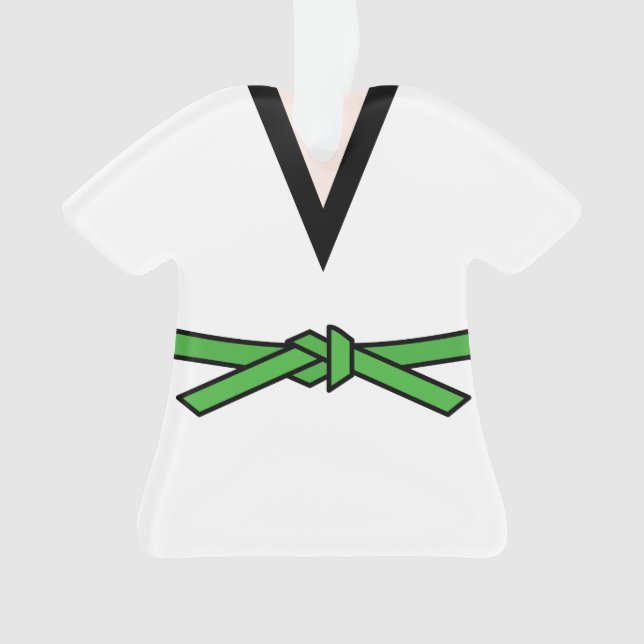 Ninja in der Ausbildung des grünen Gürtels Persona Ornament (Vorderseite)