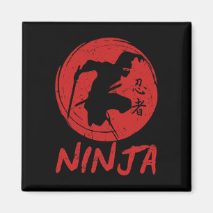 Ninja in der Ausbildung Ninja Krieger Hinderniskur Magnet