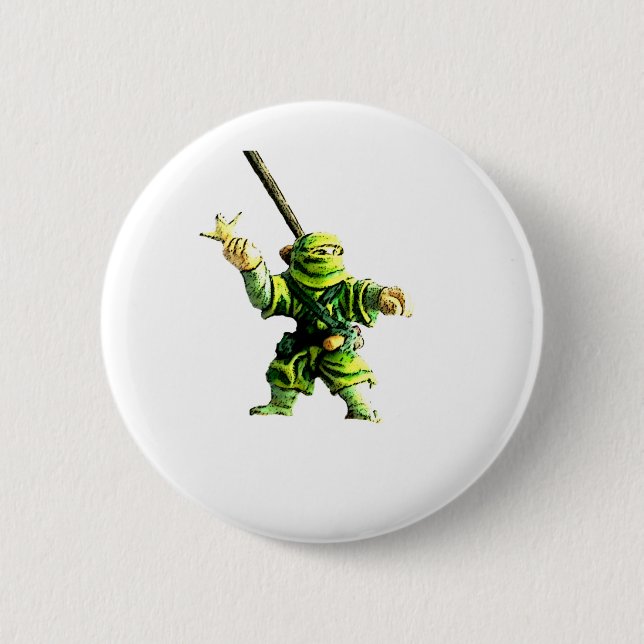 Ninja in Green Button (Vorderseite)