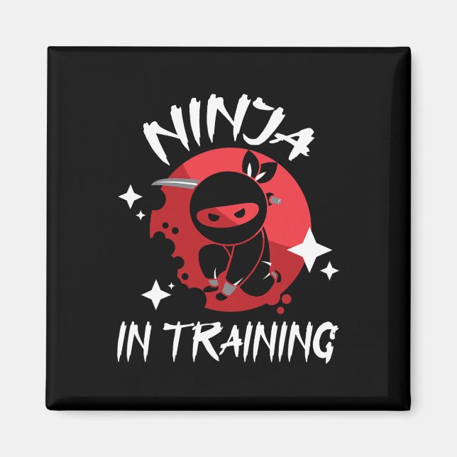 Ninja in Training - Karate Taekwondo Mixed Martial Magnet (Vorne)