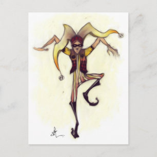 Ninja Jester Postkarte