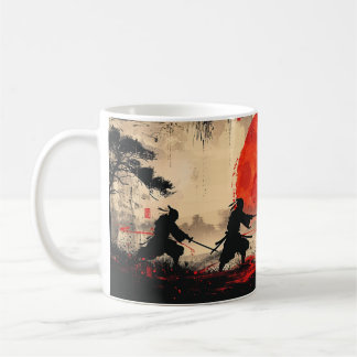 Ninja-Kampf - Entwurf 1 Kaffeetasse