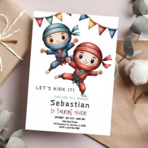 Ninja-Karate-Geburtstag 