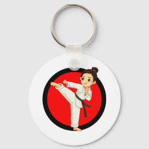 Ninja/Karate Girl Schlüsselanhänger