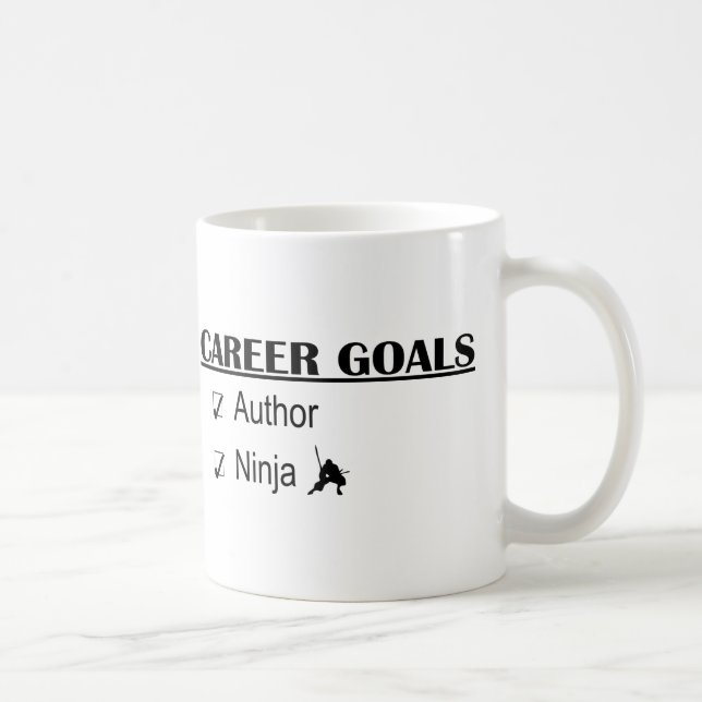 Ninja Karriere-Ziele - Autor Tasse (Rechts)