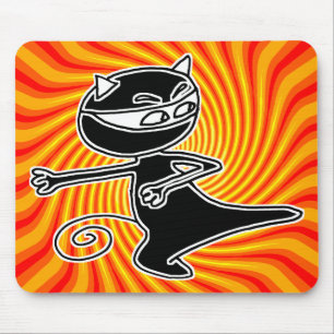 Ninja Katze Firekick Mousepad