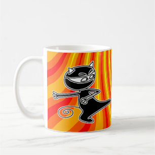 Ninja Katze Firekick Tasse