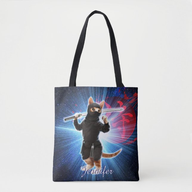 Ninja Katze im Weltraum. (Vorderseite)