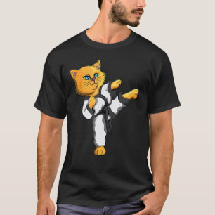 Ninja-Katze-Karate-Kampfsport-Taekwondo-Katzenbesi T-Shirt
