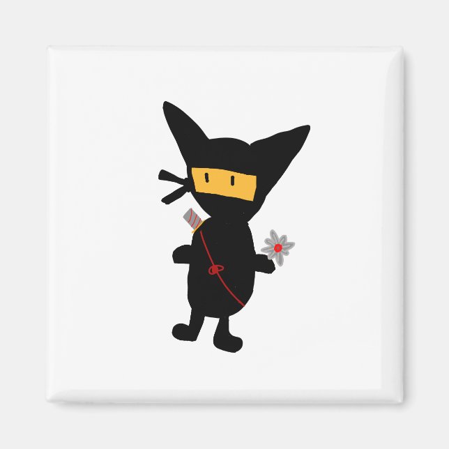 Ninja-Katze Magnet (Vorne)