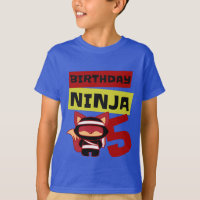 Ninja Kinder 5. Geburtstag Ich bin 5 Jahre alt Jun